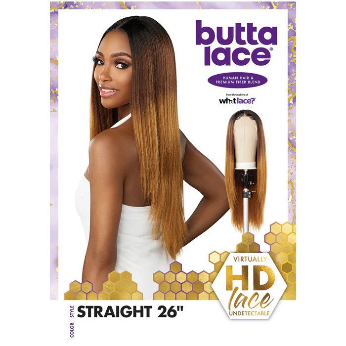Sensationnel Butta Lace Human Hair Blend 5" Deep Part HD Lace Front Wig - STRAIGHT 26" - Image 6