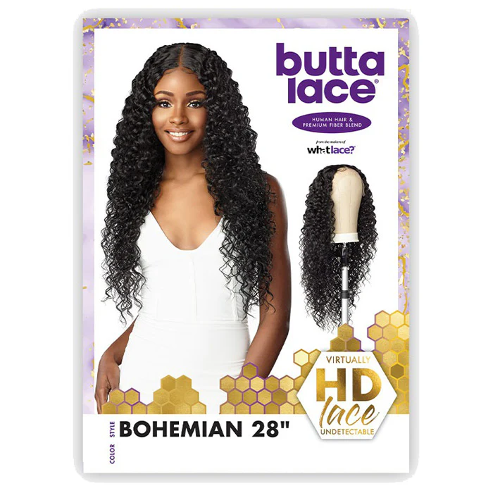 Sensationnel Butta Lace Human Hair Blend HD 5" Deep Parting Lace Front Wig - BOHEMIAN 28 - Image 4