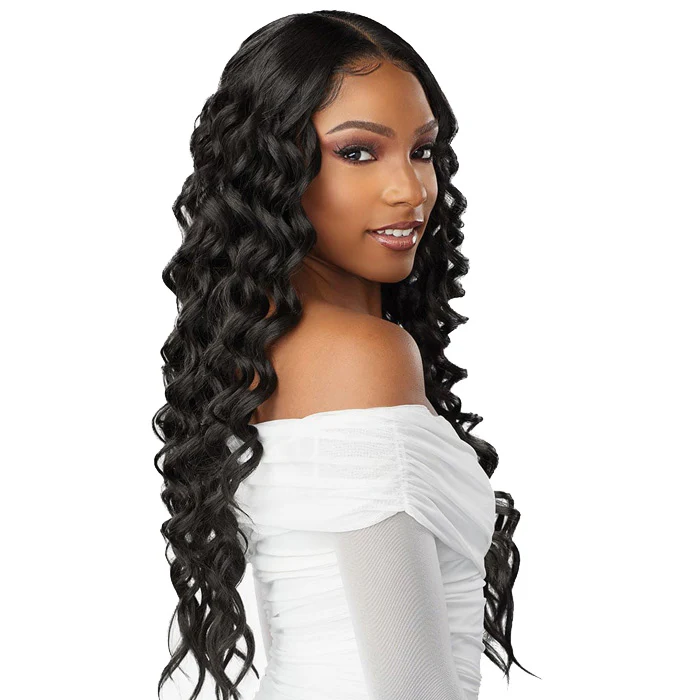 Sensationnel Butta Lace Human Hair Blend HD 5" Deep Parting Lace Front Wig - DEEP TWIST 26"