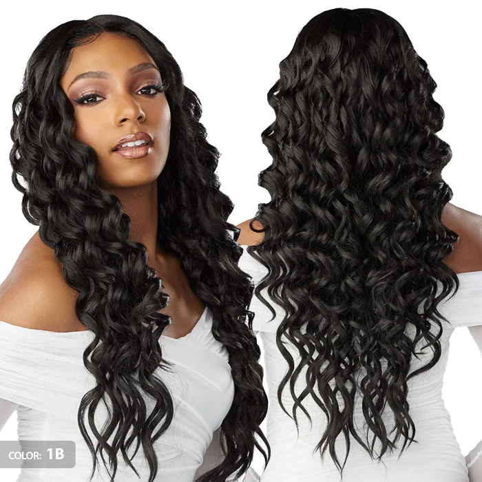 Sensationnel Butta Lace Human Hair Blend HD 5" Deep Parting Lace Front Wig - DEEP TWIST 26" - Image 4