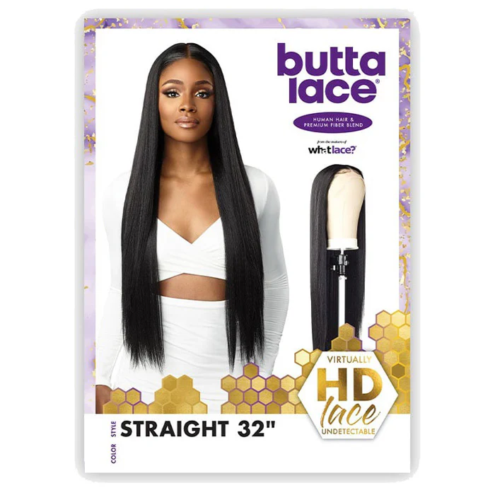 Sensationnel Butta Lace Human Hair Blend HD 5" Deep Parting Lace Front Wig - STRAIGHT 32 - Image 7