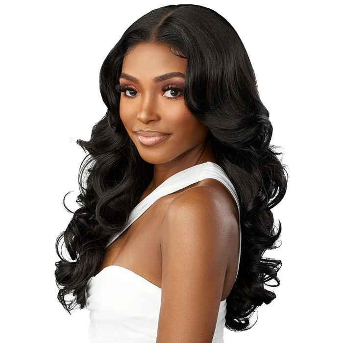 Sensationnel Butta Lace Human Hair Blend HD 5" Deep Parting Lace Front Wig - VOLUME CURL 22" - Image 5