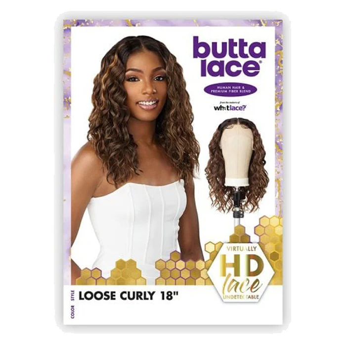 Sensationnel Butta Lace Human Hair Blend HD Lace Front Wig - LOOSE CURLY 18" - Image 7