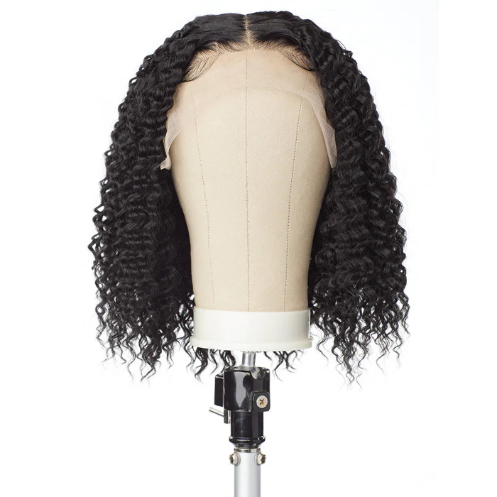 Sensationnel Butta Lace Wet and Wavy Glueless Human Hair Blend HD 5" Deep Lace Parting Front Wig - W&W WATER WAVE 12 - Image 5