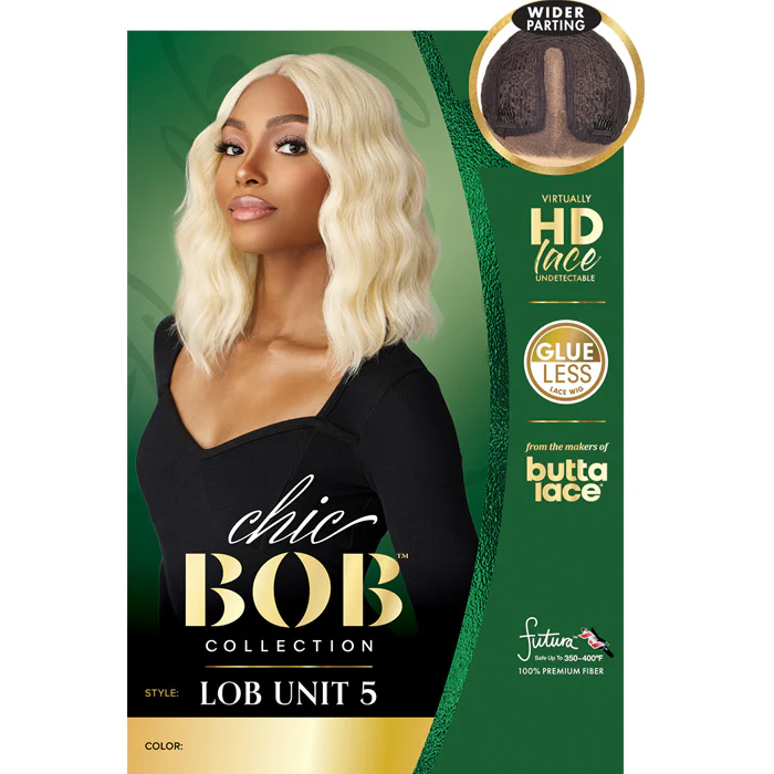 Sensationnel Chic Bob Glueless 5" Deep Part HD Lace Front Wig - LOB UNIT 5 - Image 4