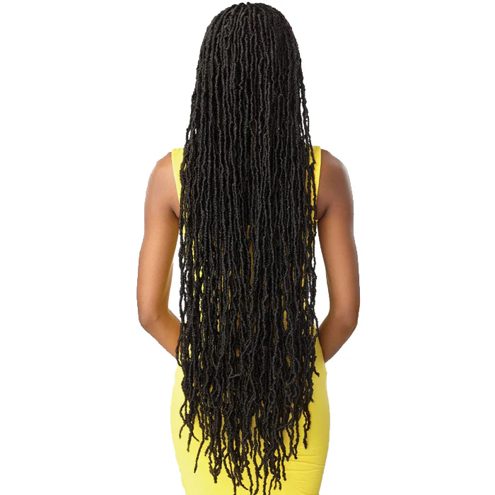 Sensationnel Cloud 9 Swiss Lace HD 4X4 Part Braided Front Lace Wig - DISTRESSED LOCS 40" - Image 5