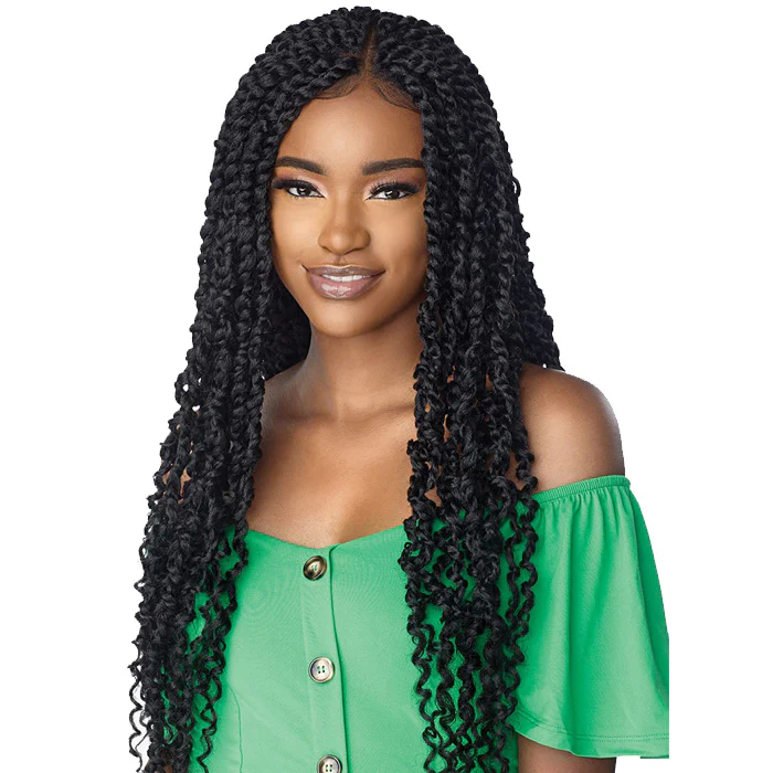 Sensationnel Cloud 9 Swiss Lace 100% Hand-Braided 4x4 Lace Part Wig - PASSION TWIST 28" - Image 2