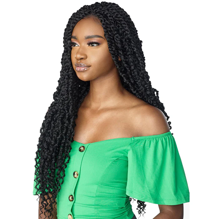 Sensationnel Cloud 9 Swiss Lace 100% Hand-Braided 4x4 Lace Part Wig - PASSION TWIST 28" - Image 3