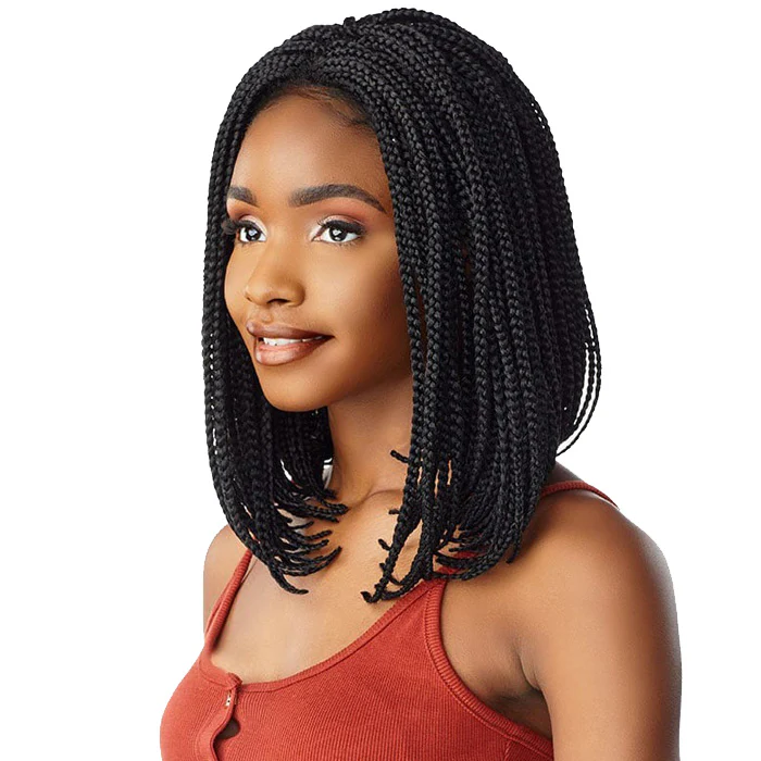 Sensationnel Cloud 9 Swiss Lace Hand-Braided 4x4 Lace Front Wig - BOX BRAID BOB - Image 2