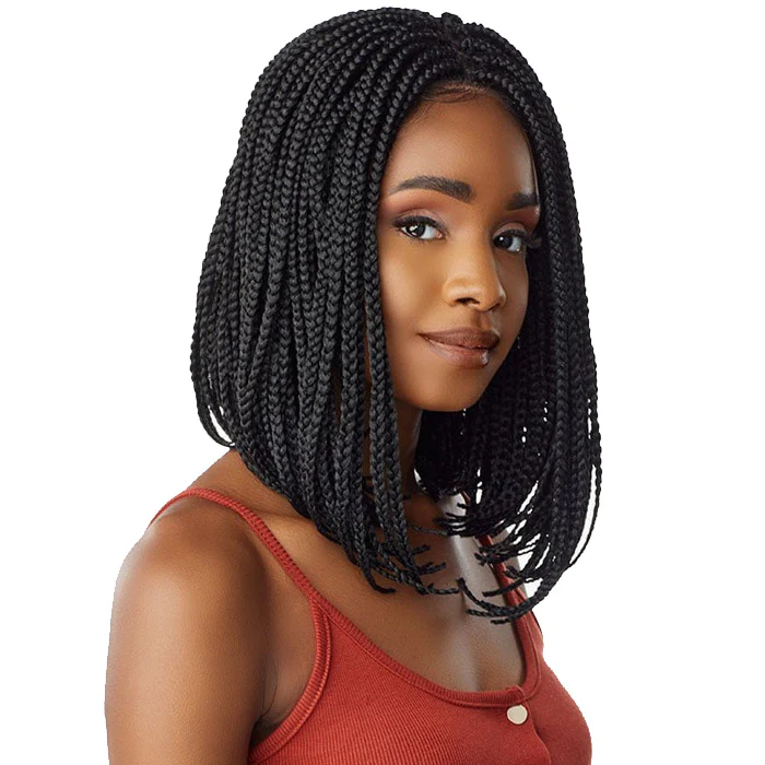 Sensationnel Cloud 9 Swiss Lace Hand-Braided 4x4 Lace Front Wig - BOX BRAID BOB - Image 3
