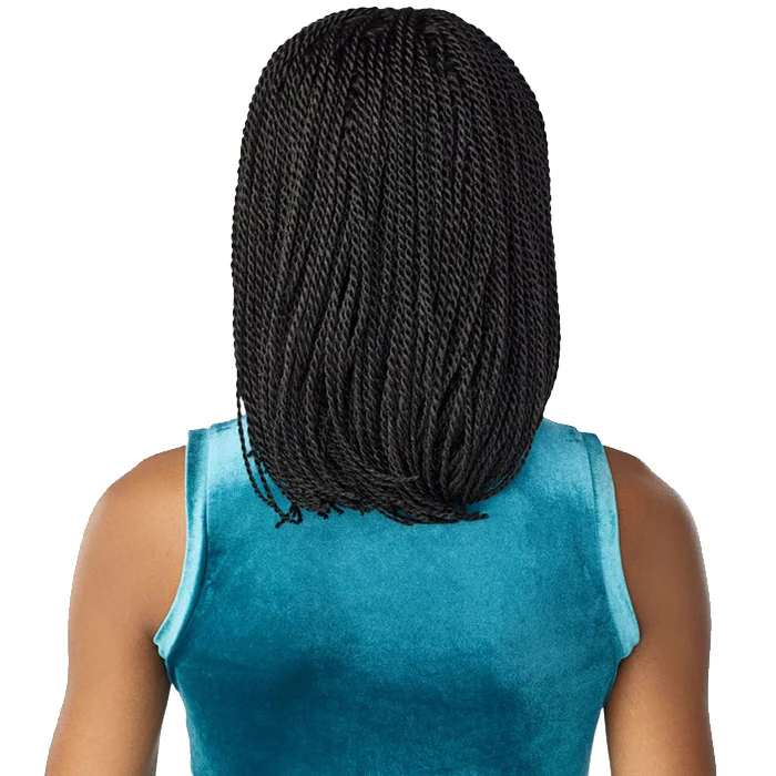 Sensationnel Cloud 9 Swiss Lace Hand-Braided 4x4 Lace Frontal Wig - SENEGAL TWIST BOB - Image 4