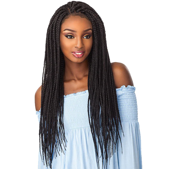 Sensationnel Cloud 9 Swiss Lace Multi-Parting 4x4 Swiss Lace Wig - BOX BRAID LARGE