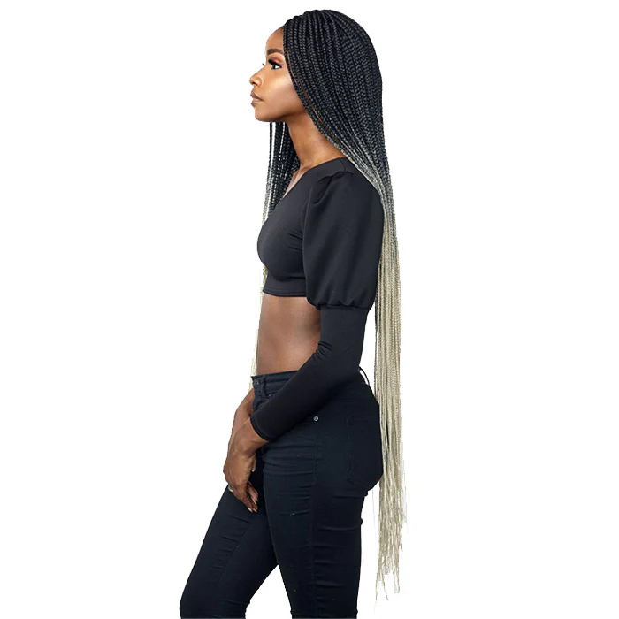 Sensationnel Cloud 9 Swiss Lace 100% Hand-Braided 4x4 Lace Part Wig - BOX BRAID 50" - Image 3