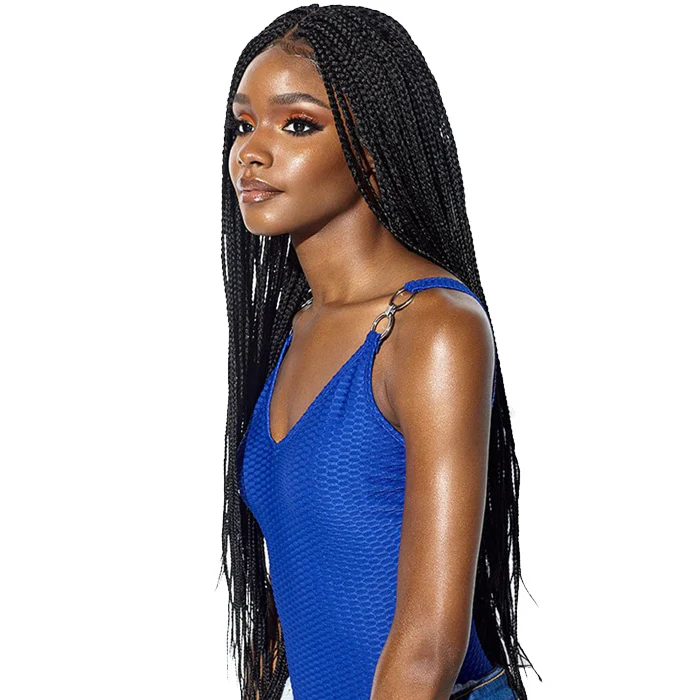 Sensationnel Cloud 9 Ruwa 4x4 Swiss Lace Hand-Braided Front Wig - BOX BRAID 36" - Image 4