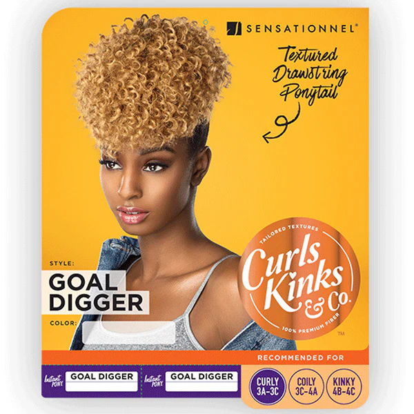 Sensationnel Curls Kinks & CO Drawstring Instant Pony - GOAL DIGGER - Image 5