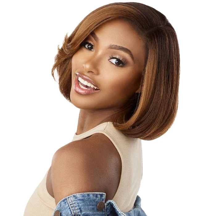 Sensationnel Curls Kinks & Co Glueless Textured HD Lace Front Wig - Y-PART KINKY CHIC BOB 12" - Kinky Edges - Image 3