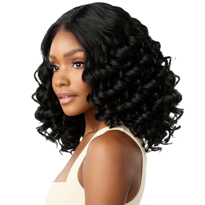 Sensationnel Curls Kinks & Co Glueless Textured HD Lace Front Wig - Y-PART KINKY SPIRAL CURL 14" - Kinky Edges - Image 3