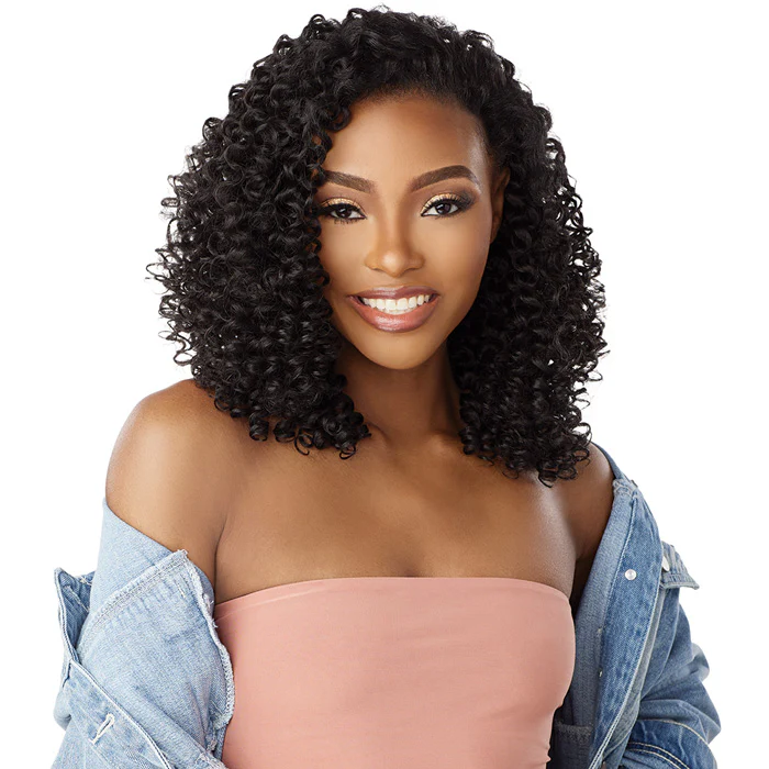 Sensationnel Curls Kinks & Co Textured Clip-Ins Weave 9 PCS Hair Pieces - CURL CRUSHER 10"