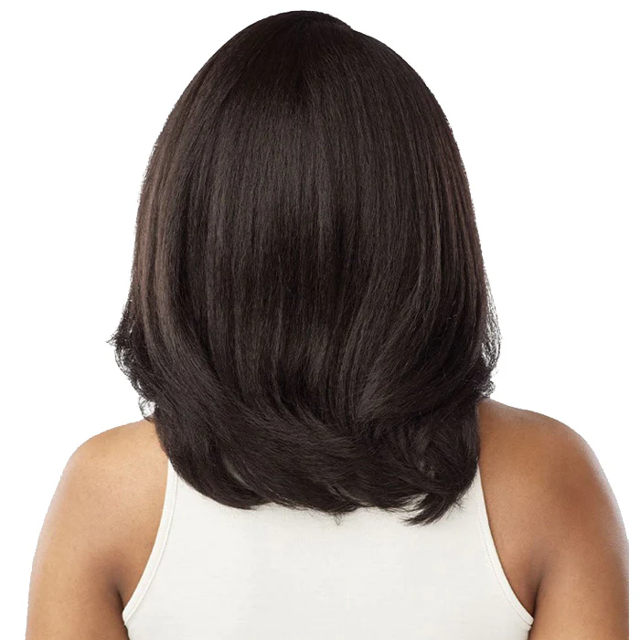 Sensationnel Curls Kinks Glueless HD 13x6 Lace Front Wig - 13x6 KINKY LAYERED BLOW OUT 14" - Kinky Edges - Image 4