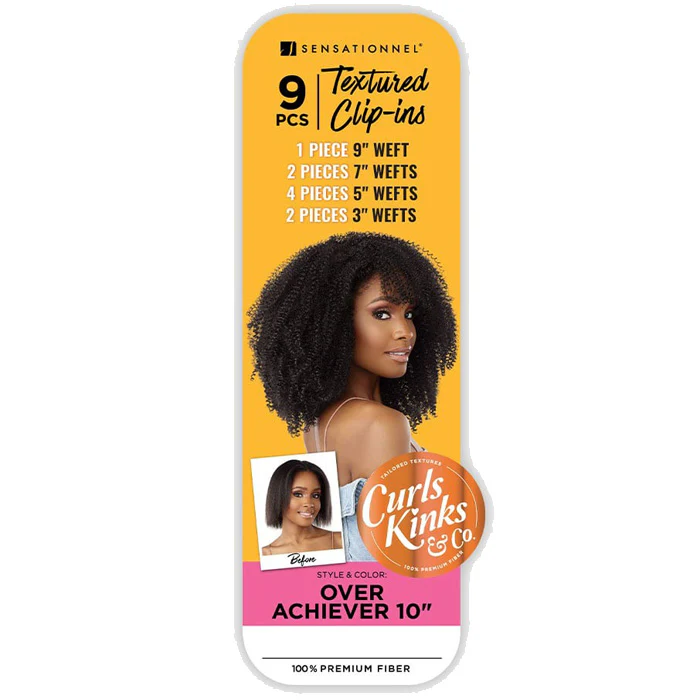 Sensationnel Curls Kinks Textured Clip-Ins Weave 9 pcs - OVER ACHIEVER 10" - Image 6