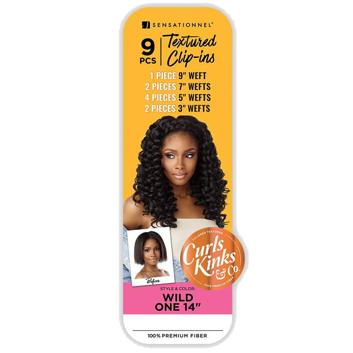Sensationnel Curls Kinks Textured Clip-Ins Weave 9 pcs - WILD ONE 14" - Image 6