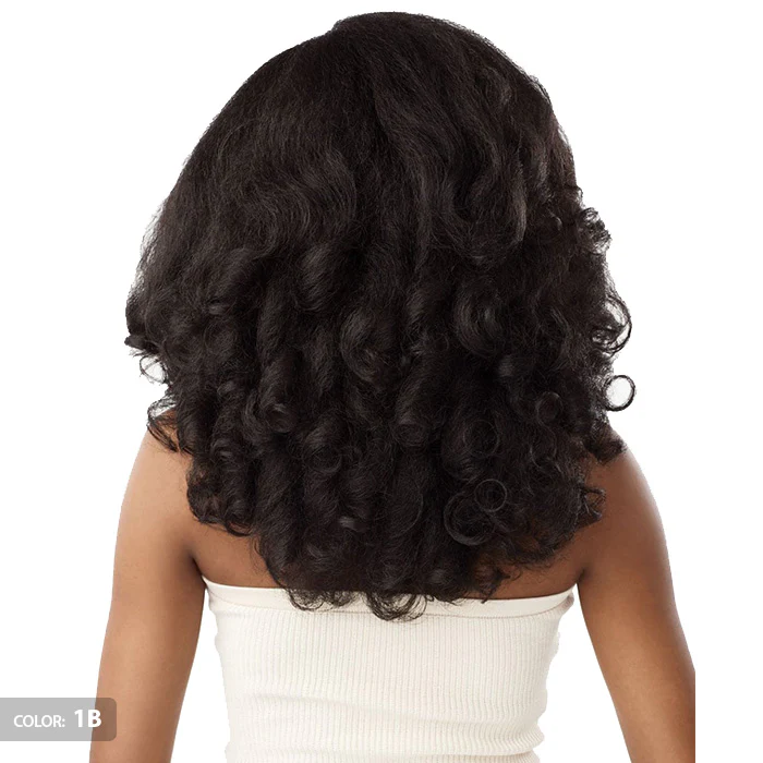 Sensationnel Curls Kinks Textured Lace Kinky Edges Glueless HD Lace Front Wig - Y-PART KINKY ROLLER SET 16" - Image 4