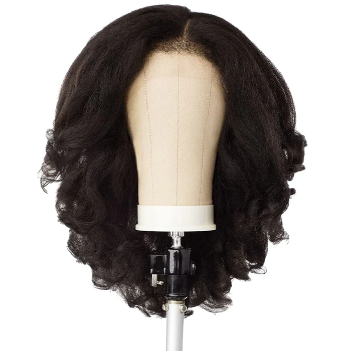 Sensationnel Curls Kinks Textured Lace Kinky Edges Glueless HD Lace Front Wig - Y-PART KINKY ROLLER SET 16" - Image 5