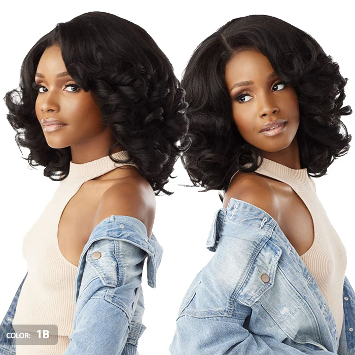 Sensationnel Curls Kinks Textured Lace Kinky Edges Glueless HD Lace Front Wig - Y-PART KINKY VOLUME CURL 14" - Image 2