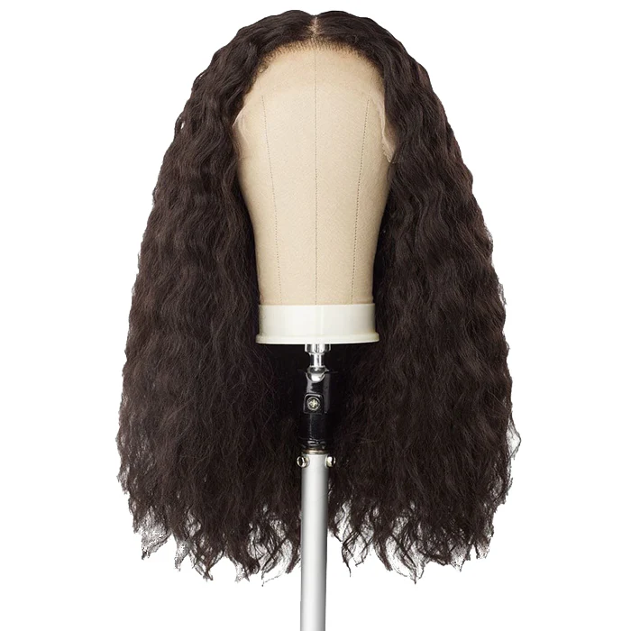 Sensationnel Curls Kinks Textured Lace Kinky Edges Glueless Y-Part HD Lace Front Wig - KINKY BRAID OUT 20" - Image 6