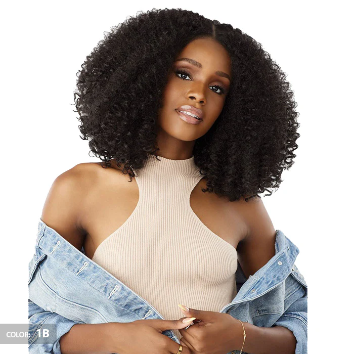 Sensationnel Curls Kinks Textured Lace Kinky Edges Glueless Y-Part HD Lace Front Wig - KINKY ZIGZAG CURLS 14" - Image 2