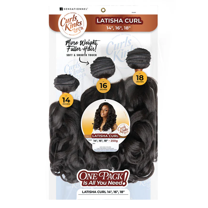 Sensationnel Curls Kinks Weave - LATISHA CURL 14"/16"/18" - Image 5
