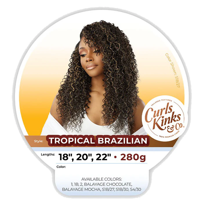 Sensationnel Curls Kinks Weave - TROPICAL BRAZILIAN 18"/20"/22" - Image 5