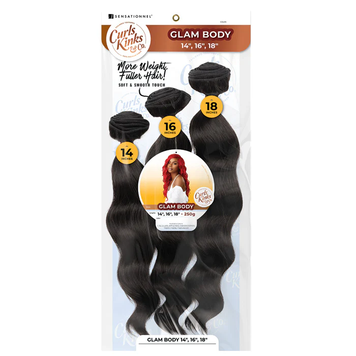 Sensationnel Curls Kinks Weaves Multi - GLAM BODY 14"16"18 / 18"20"22" - Image 2