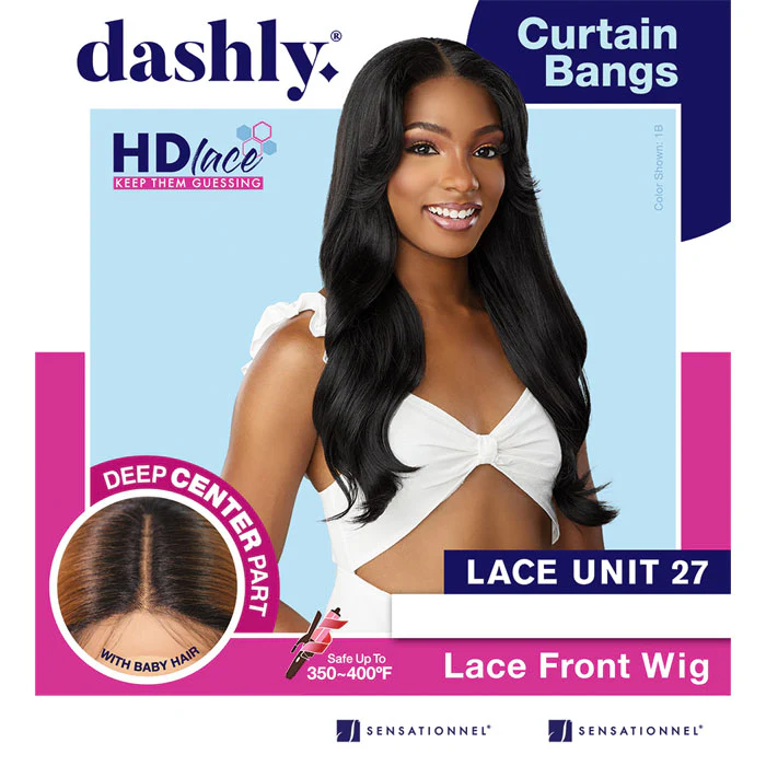 Sensationnel Dashly HD Deep Parting Lace Front Wig - LACE UNIT 27 - Curtain Bangs - Image 5