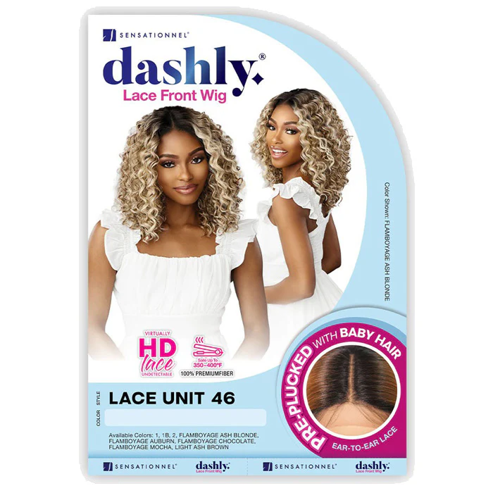 Sensationnel Dashly HD  Lace Front Wig - LACE UNIT 46 - Pre-Plucked with Baby Hair - Image 5