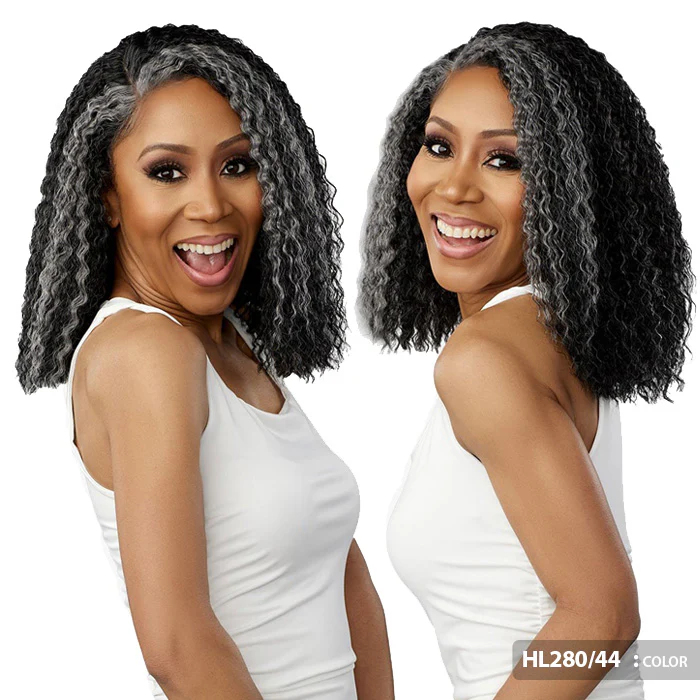 Sensationnel Dashly Salt & Pepper 4" Deep Part HD Lace Front Wig - SP LACE UNIT 4 - Image 2