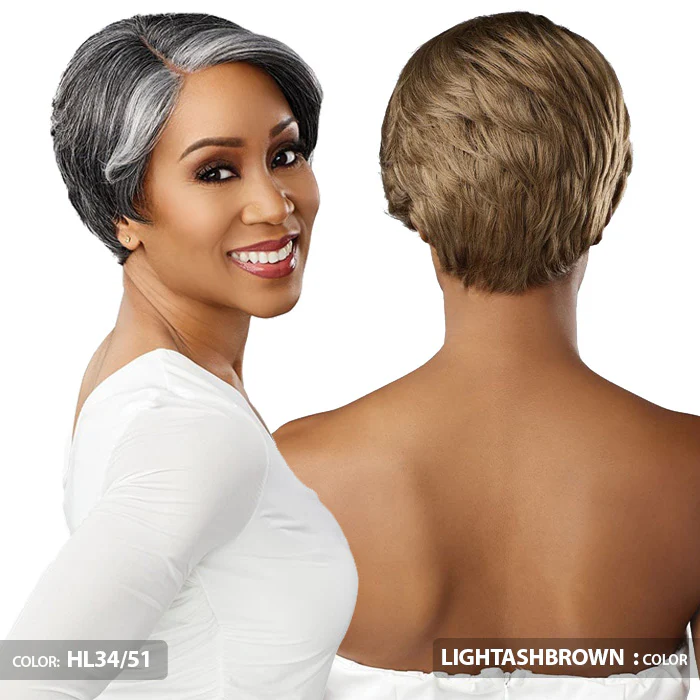 Sensationnel Dashly Salt & Pepper HD 4" Deep Parting Lace Front Wig - SP LACE UNIT 7 - Image 3