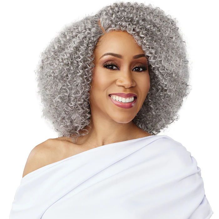 Sensationnel Dashly Salt & Pepper HD 4" Deep Parting Lace Front Wig - SP LACE UNIT 8