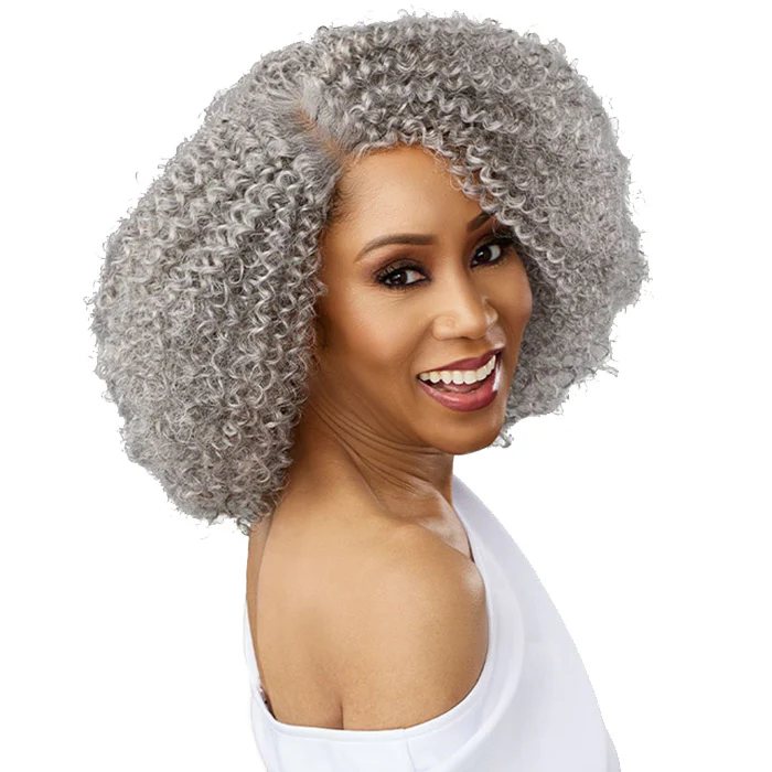Sensationnel Dashly Salt & Pepper HD 4" Deep Parting Lace Front Wig - SP LACE UNIT 8 - Image 7