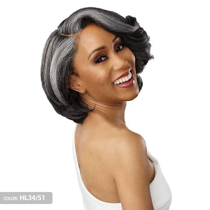 Sensationnel Dashly Salt & Pepper HD Deep Parting Lace Front Wig - SP LACE UNIT 9 - Image 6