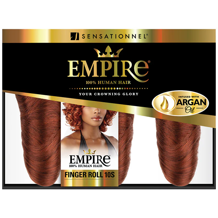 Sensationnel Empire 100% Human Hair Weaves 3PCS - FINGER ROLL 10S - Image 8