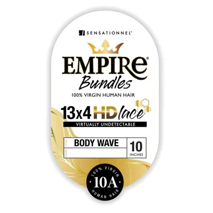 Sensationnel Empire Bundles 100% Human Hair 13X4 HD Lace Closure - BODY WAVE - Image 2