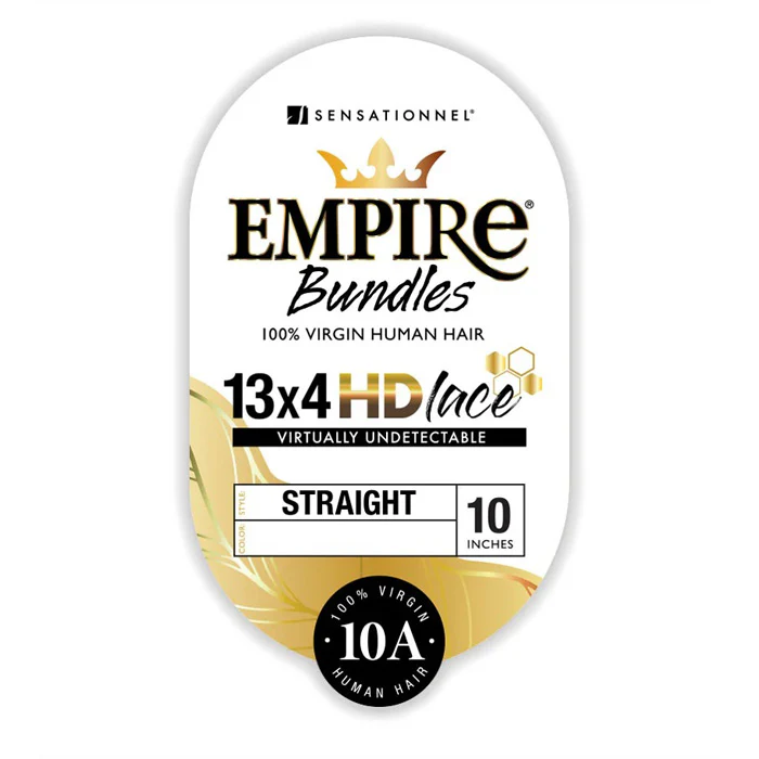 Sensationnel Empire Bundles 100% Human Hair 4X4 HD Lace Closure - STRAIGHT 10-18 - Image 3