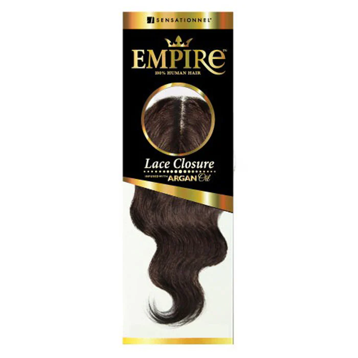 Sensationnel Empire Human Hair 3 Way Parting Lace Closure BODY WAVE 12 Inch - Image 3
