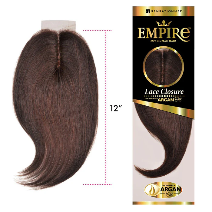 Sensationnel Empire Human Hair 3 Way Parting Lace Closure YAKI 12 Inch - Image 2