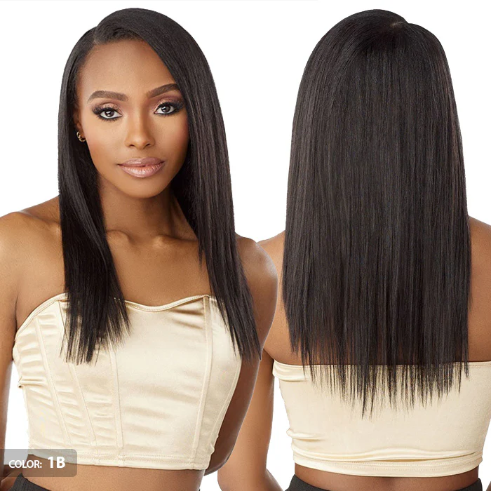 Sensationnel Empire Human Hair Weaves 7 PCS Butterfly Clip-In - STRAIGHT 14" - Image 4