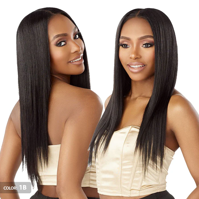 Sensationnel Empire Human Hair Weaves 7 PCS Butterfly Clip-In - STRAIGHT 18" - Image 3