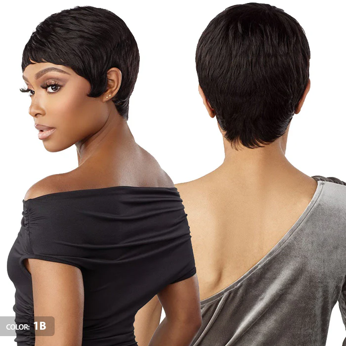 Sensationnel Empire Wig Salt & Pepper 100% Human Hair Wig - EVIE - Image 4