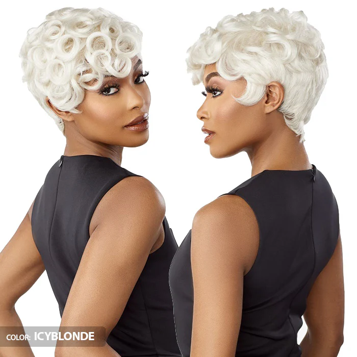 Sensationnel Empire Wig Salt & Pepper 100% Human Hair Full Wig - FLORA - Image 4