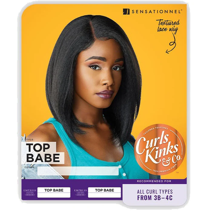 Sensationnel Empress Curls Kinks & Co Textured Deep Parting Lace Front Wig - TOP BABE - Image 5